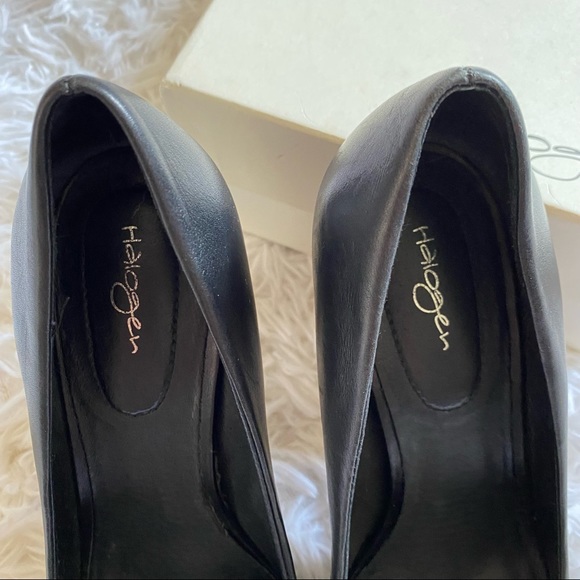 HALOGEN Black Leather Heels from Nordstrom with box size 7.5 - Picture 3 of 11